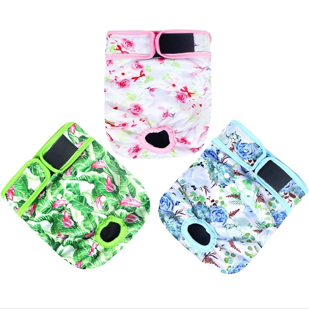 Paw legend 3 pack medium/small reusable dog diapers